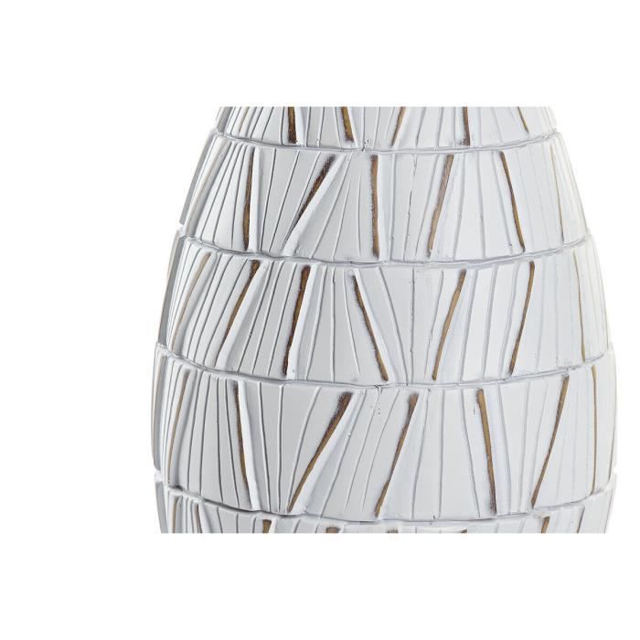 Vase - Design - Moderne - Résine blanche - 50 cm - Élégant et sophistiqué