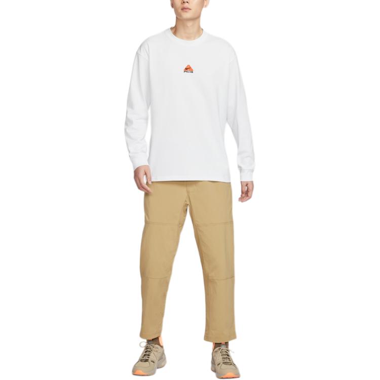 New Nike Logo print Long sleeve T shirt DR7754-121