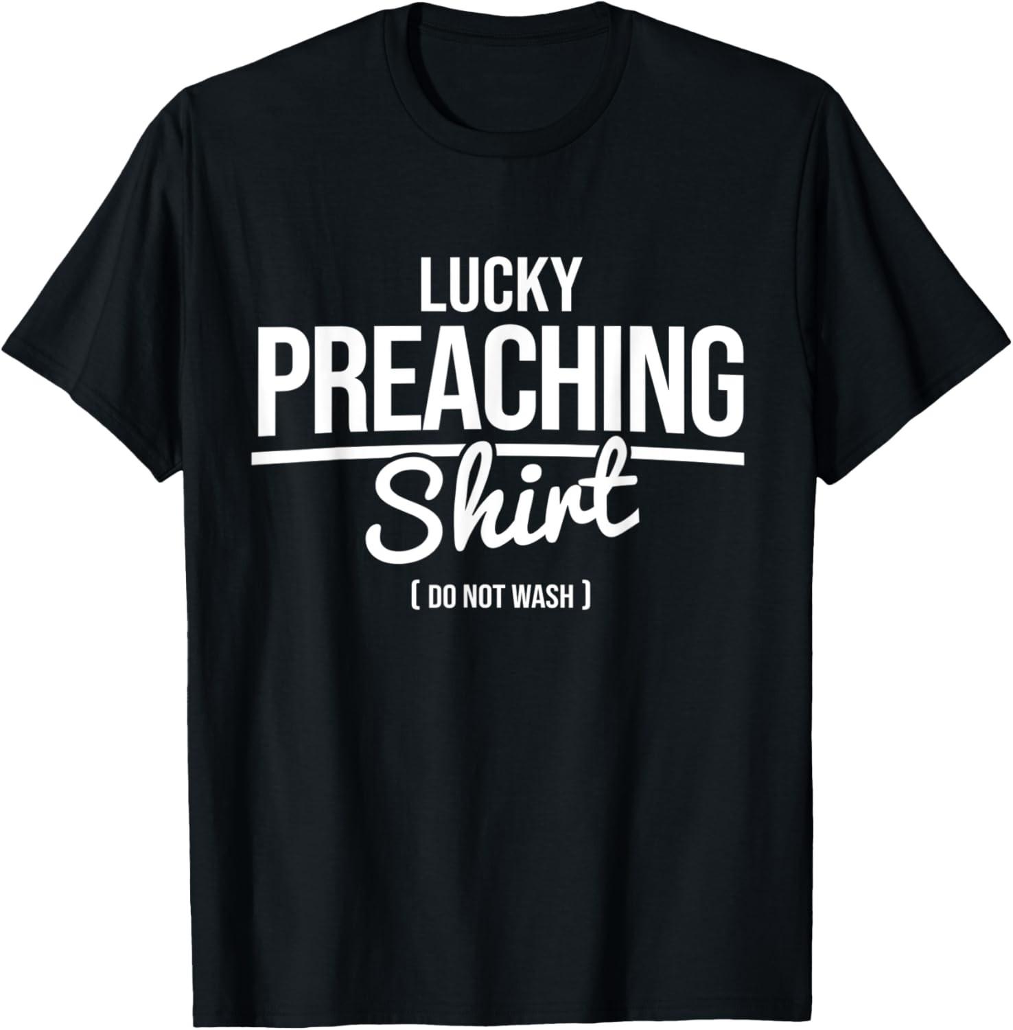 Lucky Preaching Christian Jesus Pastor T-Shirt S разноцветный
