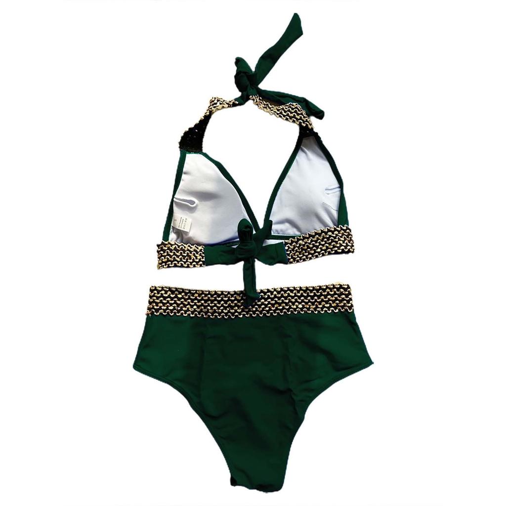 Women's Split Sexy Bikini Fashion Beach Solid Colour Seaside Swimwear