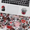 50PCS Gothic Stickers Pack Cool Stickers for Laptop, Water Bottles, Guitar, Computer, Phone, Travel Case, Helmet, Car, Goth Stickers for Adults