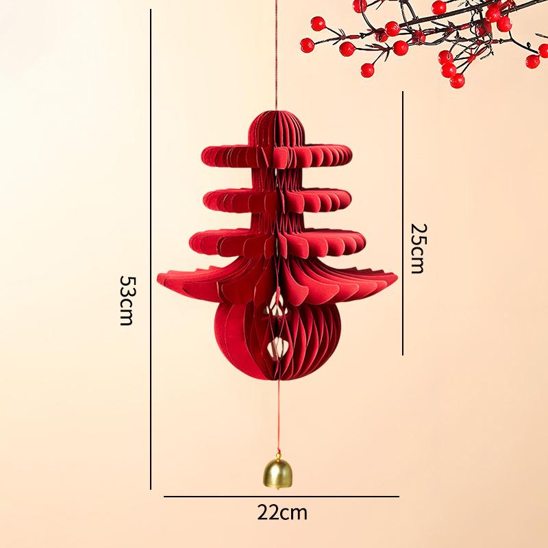 Chinese New Year Decorations  Honeycomb Hanging Ornament Spring Festival Wedding Decoration Lunar New Year Tet Decorations