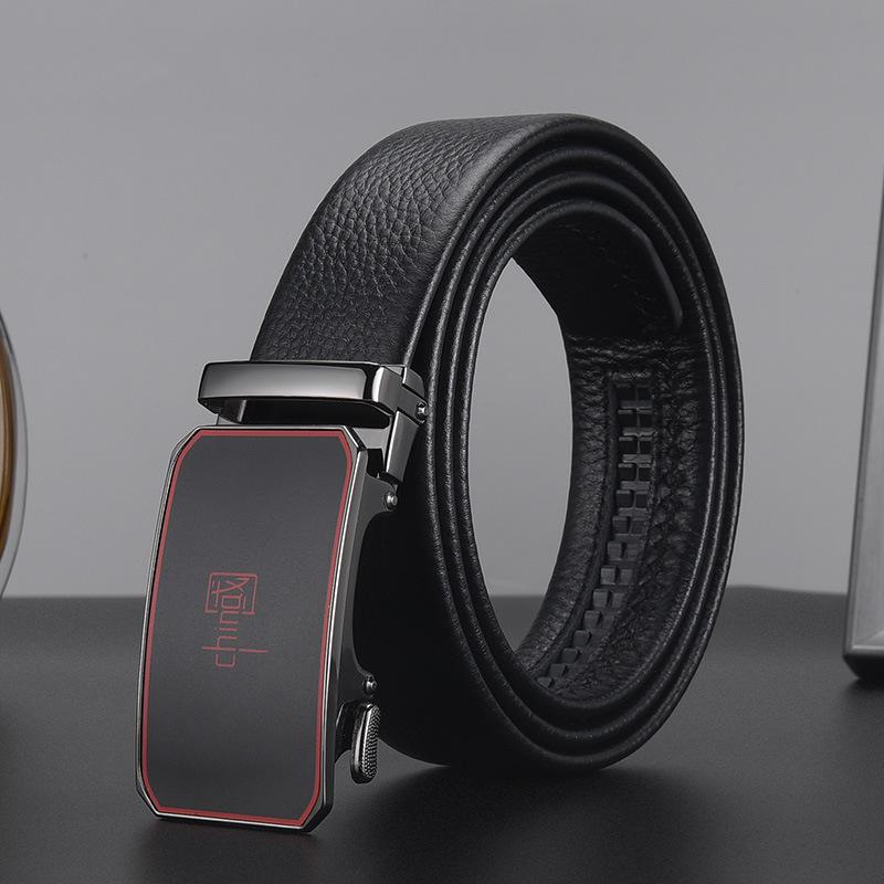 Belt Men'S High-End Alloy Automatic Buckle Zhongqing Business Belt Belt Men'S Belt
