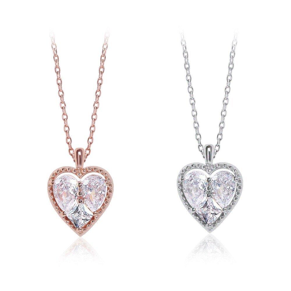 [Mejongdeubijyu] Point Heart Necklace C00037