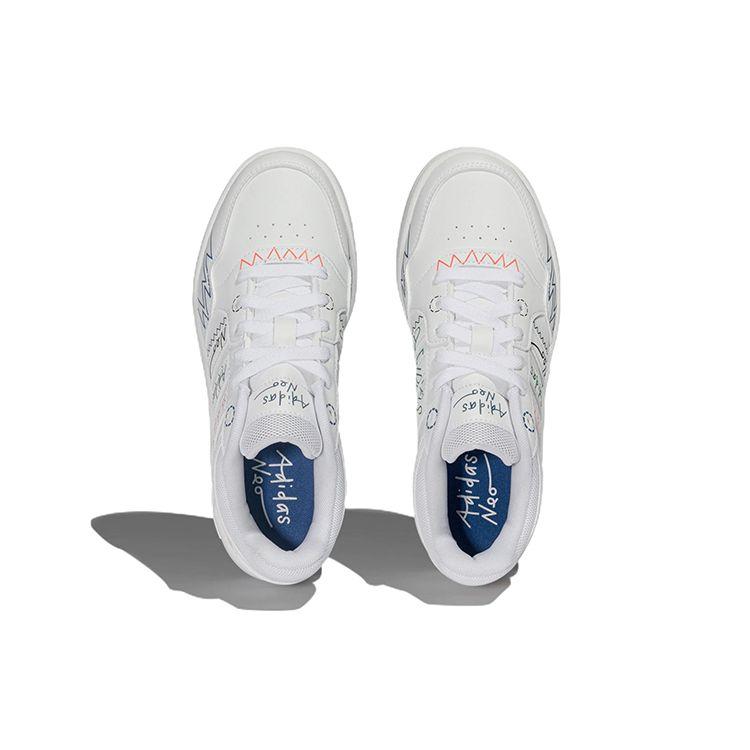 Adidas Neo Hoops 3.0 Slip Resistant Durable Lightweight Low Top Skate Shoes Men Sneakers White HP3165