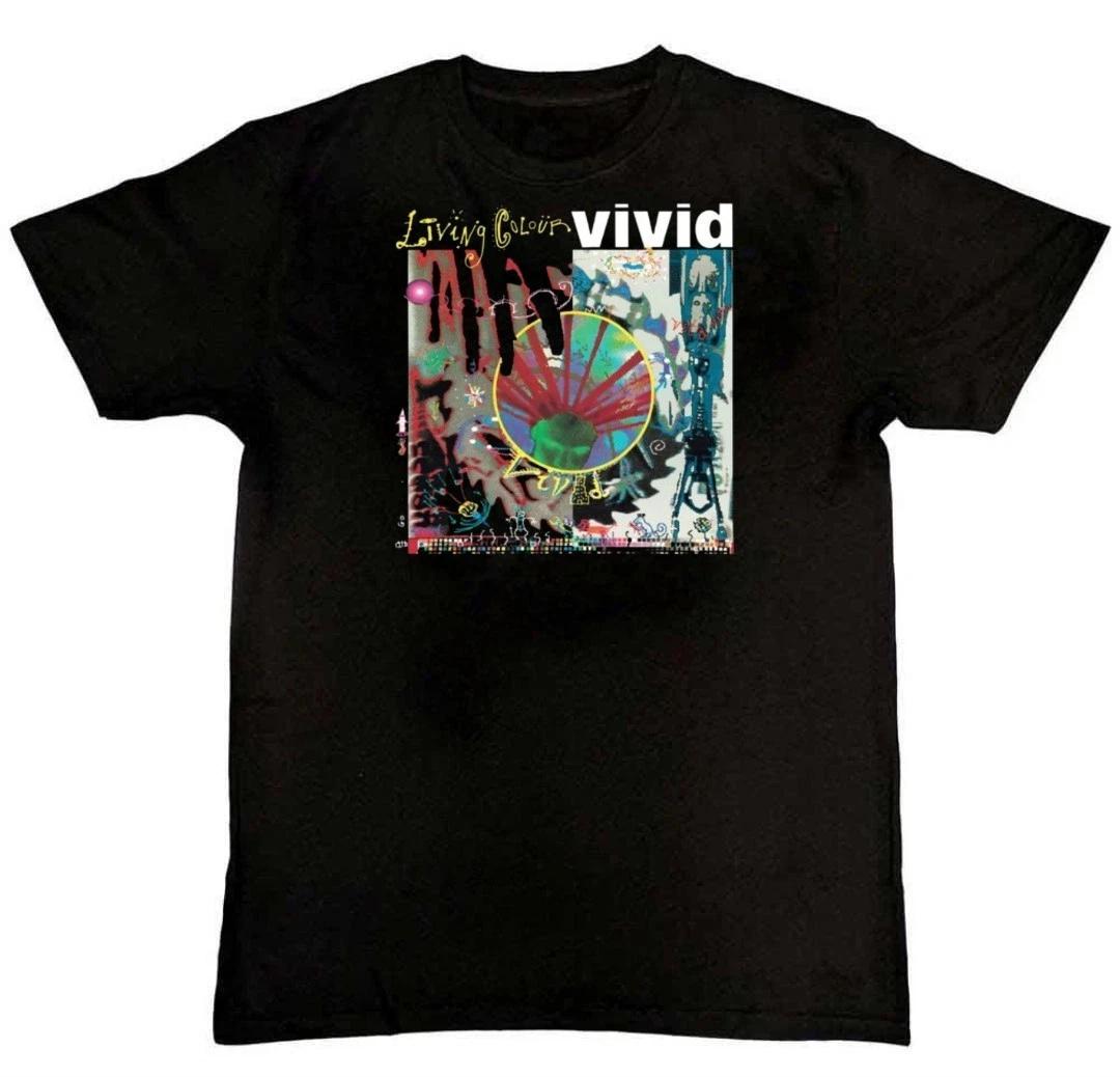 

Living Colour Rock Band Legend Vivid Album Unisex Mens 100% Cotton T-shirt Mens Tees Top M