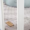 Roba parc bébé 75x100 cm en hêtre bio + tapis de protection gris lil planet - hauteur réglable - bois naturel