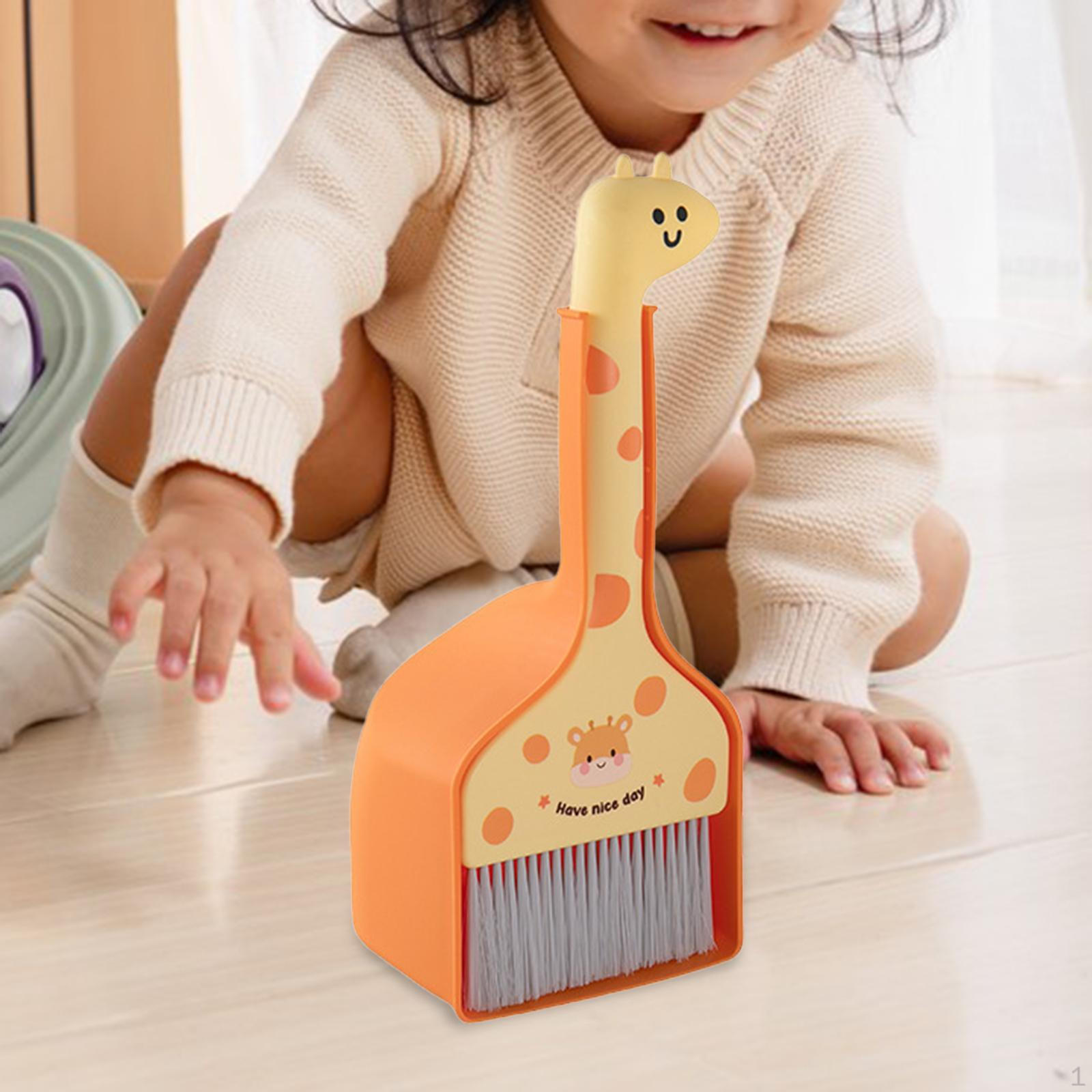 

Детский набор метлы и совка Подарки на день рождения Забавные игрушки для ролевых игр Милый Маленький для уборки дома оранжевый