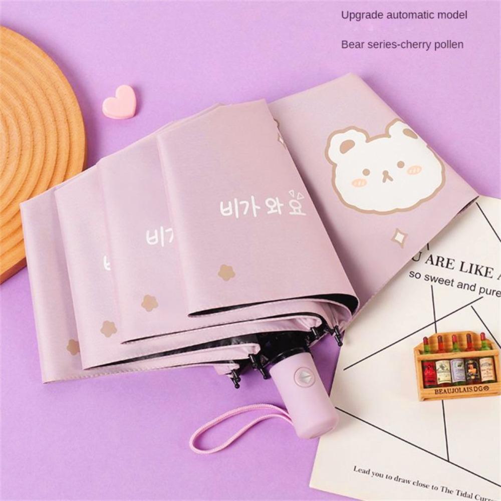 Portable One-Touch Open Kids Umbrella Windproof Waterproof Fully Automatic Umbrella Lightweight UV Protection Automatic Umbrella