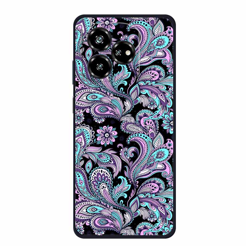 Funda For ZTE Axon 60 Lite Case Cute Cartoon Cat Black Silicone Soft Phone Case For ZTE Blade V60 Axon 60 Back Cover Case 60lite