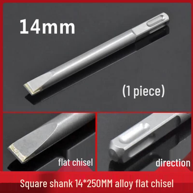 Elektryczny zestaw dłut udarowych: Uchwyt sześciokątny i kwadratowy, Szpiczaki i płaskie dłuta do rowkowania betonu i ścian