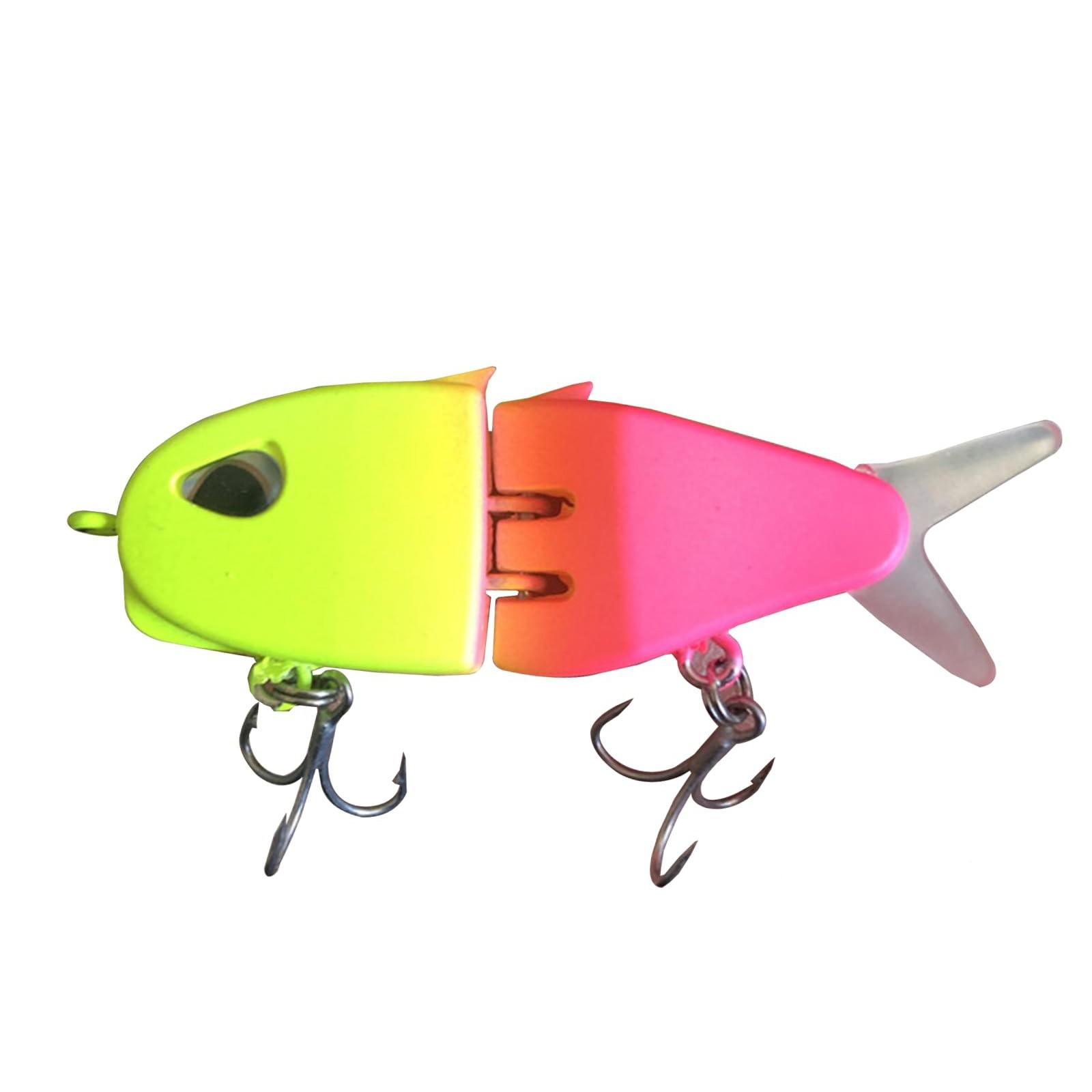 

Ловля басса, Ловля на свимбейты, Медленно тонущий, Плавающий с двойным крючком, Мульти- Свимбейт с жестким телом для пресной и соленой воды One Size