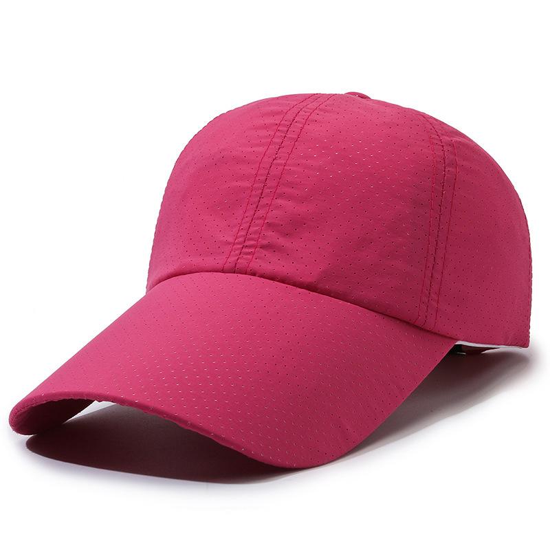 Summer new men's baseball cap extended brim quick-drying hat outdoor leisure sports breathable versatile cap
