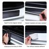 2025 1/4/5Pcs Leather Car Door Sill Protector Carbon Fiber Sill Strip For BMW 50th G07 G06 G02 G01 F48 F39 G42 G26 F01 F02 G