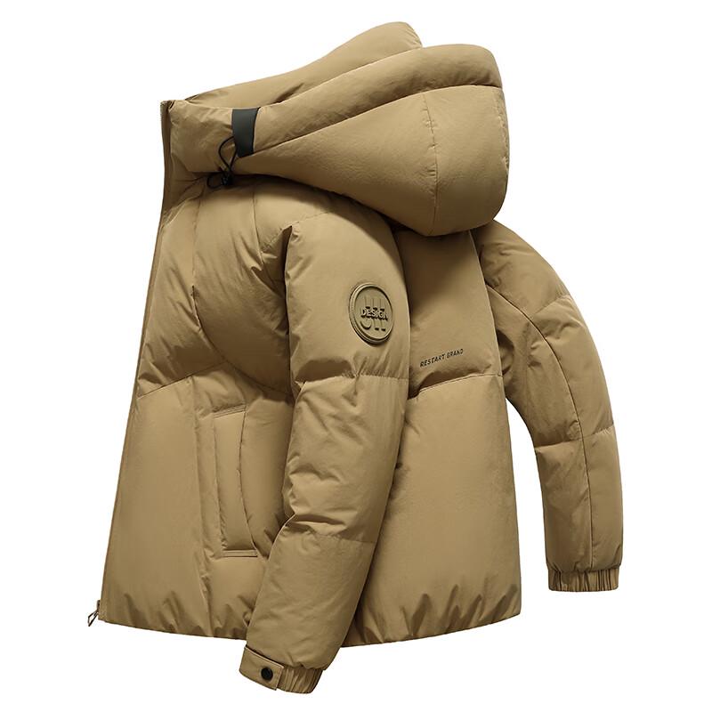 

YAYA Унисекс Куртка пуховая теплая толстая с капюшоном и воротником-стойкой для пары 2XL