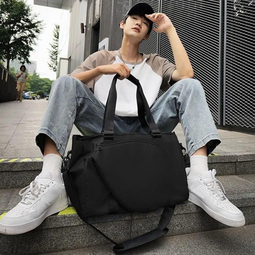with Handle Tennis Shoulder Bag Large Capacity Sports Fitness Bag Tennis Racket Bag  Travel