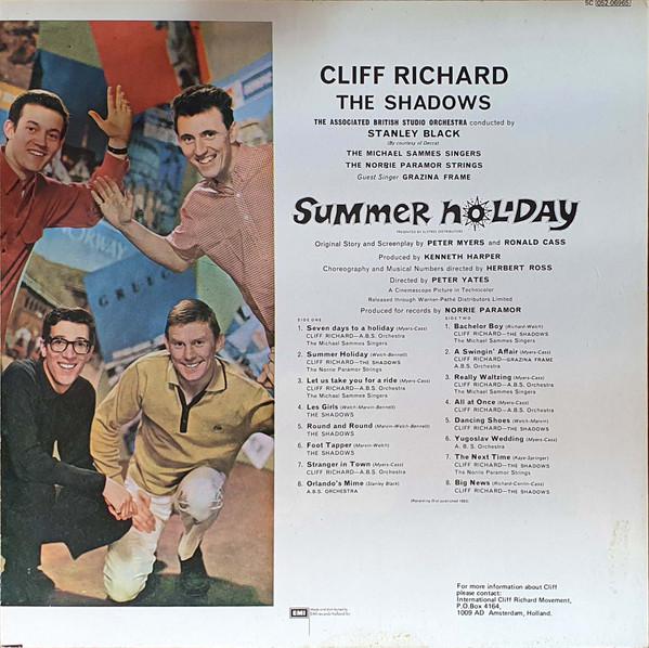 

LP Record CLIFF RICHARD THE SHADOWS Summer Holiday 05406965 EMI 1979 UK Rock Used