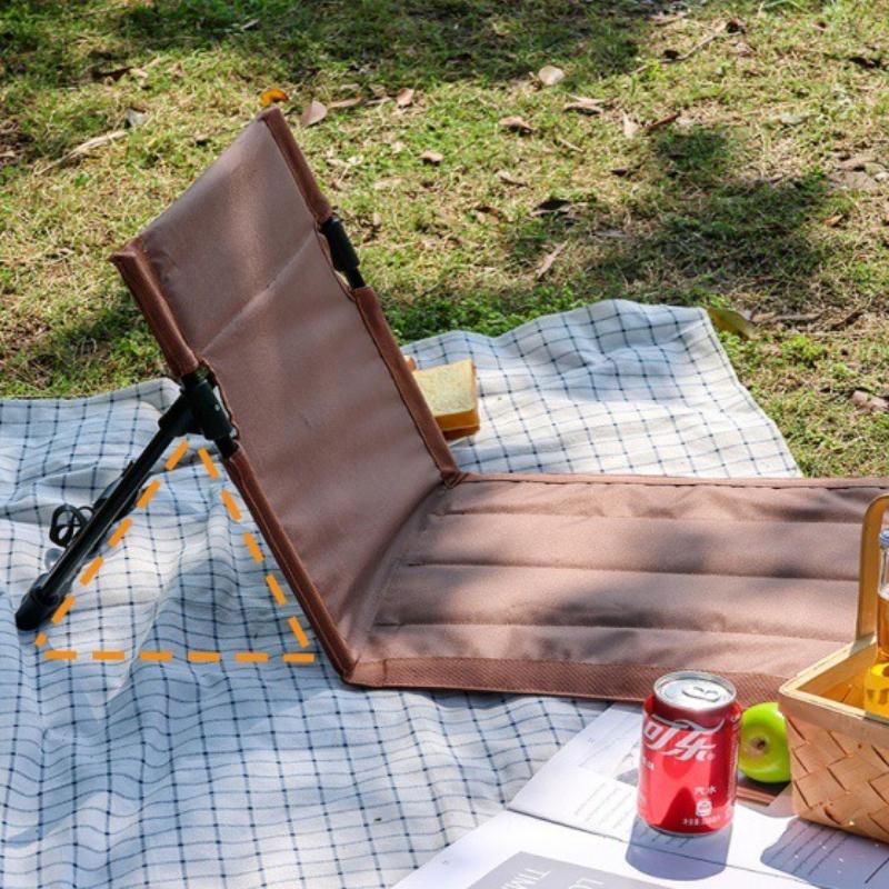 Gartenliegestuhl Outdoor Klappbarer Strandstuhl Tragbarer Klappbarer Anglerstuhl Bodenmatte Rasenstuhl Bequemer Liegestuhl Neu