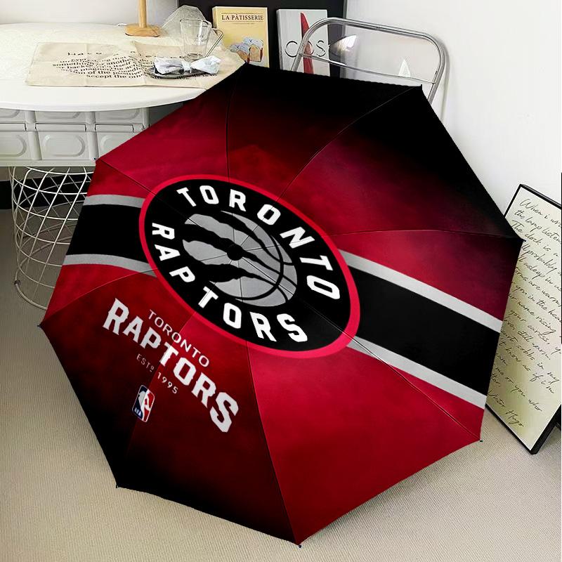Raptors basketball Logo Umbrella Folding umbrella, automatic umbrella 8-Frame for Travel, camping Use Gift for Halloween Christmas