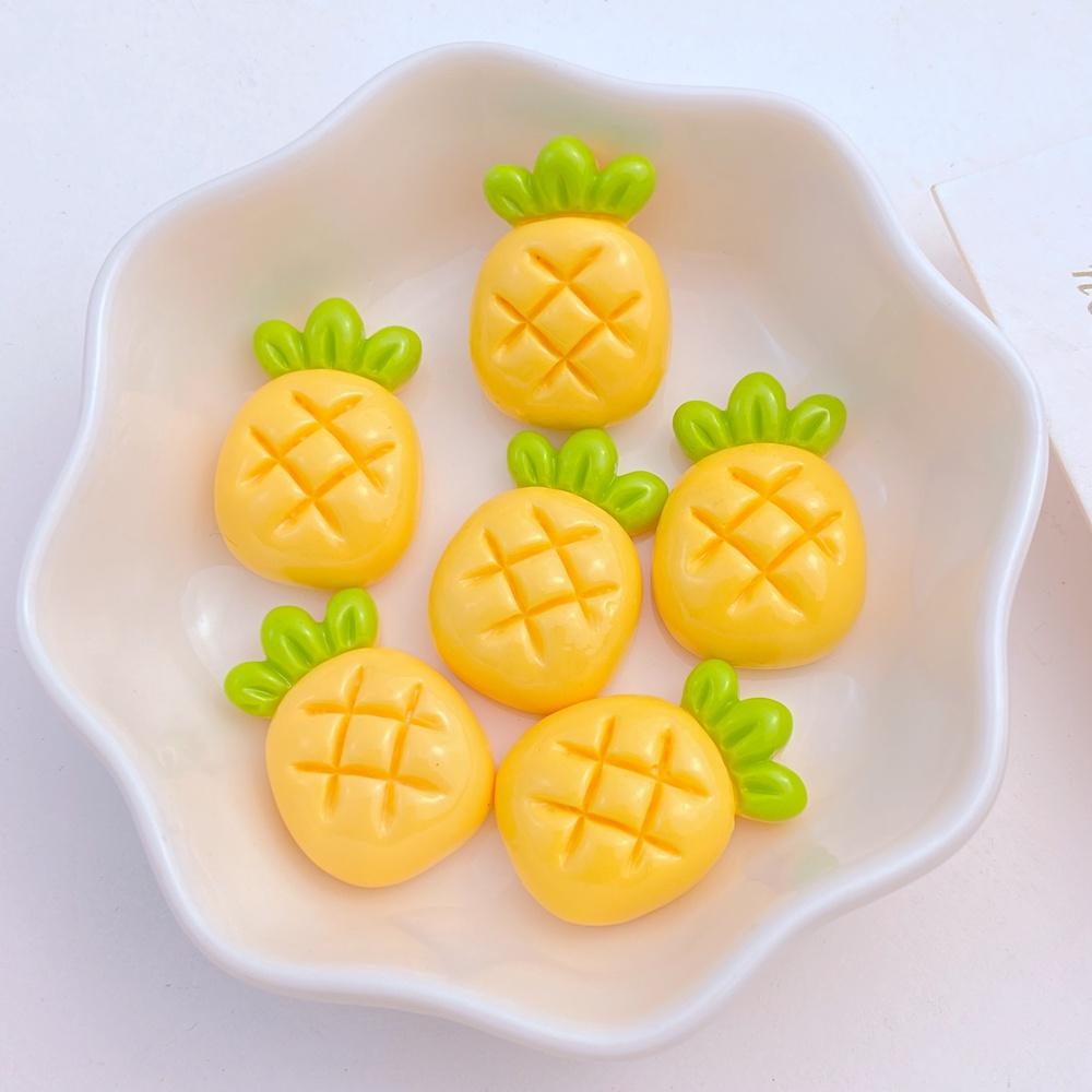 10Pcs New Cute Resin Cherry Strawberry Grape Radish Flat Back Parts Embellishments For Hair Bows Accessories