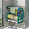Kitchen Drain Rag Rack Wall-mounted Punch-free Countertop Rack To Dry Sponge Dish Cloth Rack Storage