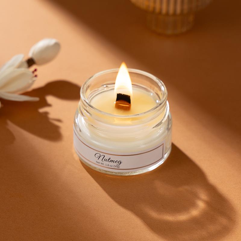 Premium Soy Wax Scented Candle Gift Set for Home and Bedroom Atmosphere Vanilla Cream