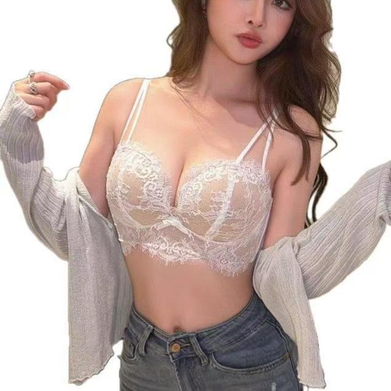 Lady Summer Pure Desire Sexy Lace Small Bosom Gathers Gathers Assistant Breast To Prevent Droop Underwear