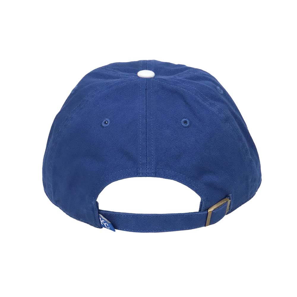 47 Cap Major League MLB Logo Hat Cleanup Brand Low Cap Unisex Kansas City Royals Royal Blue Free Size Men's Women's B-RGW11GWS-HM
