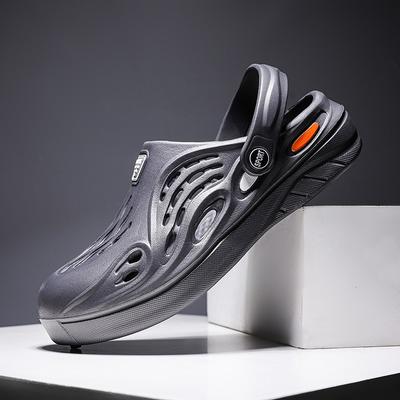 Hafif Erkek Sandaletleri EVA Delikli Takunyalar Erkek Terlikleri Günlük Ayakkabılar Aşıklar Ev Bahçe Dış Mekan Erkek Yaz Plaj Düz Terlikler