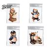 Dog Stress Reliever 1/4Pcs Anti-Collision Sticker Soft Elastic Belly Design Healing Toy Relief Kids Adults Portable Decompression Tool