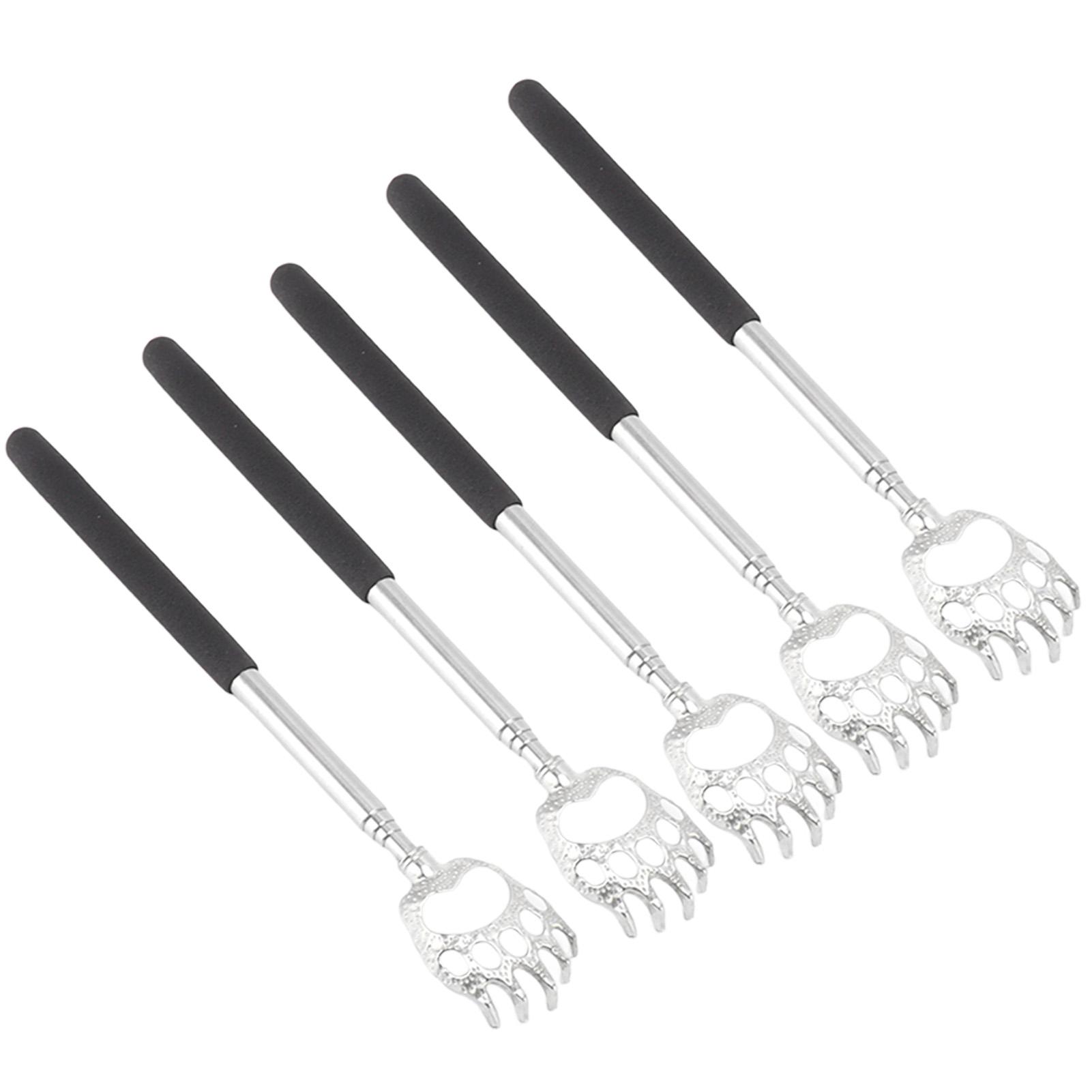 

5Pcs Back Scratcher Telescopic Back Scratchers Stainless Steel for Head Body Arm