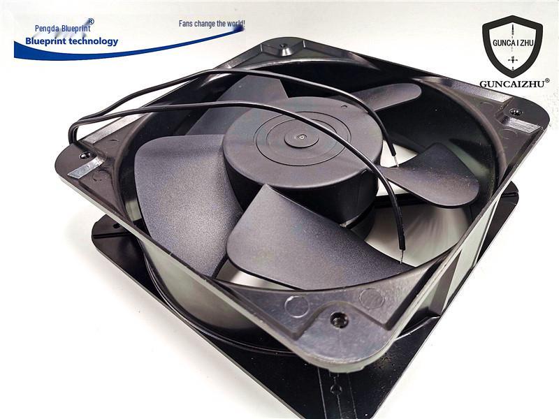 GUNCAIZHU 20060 20CM 220V Axial AC Cooling Fan with Double Ball Bearing