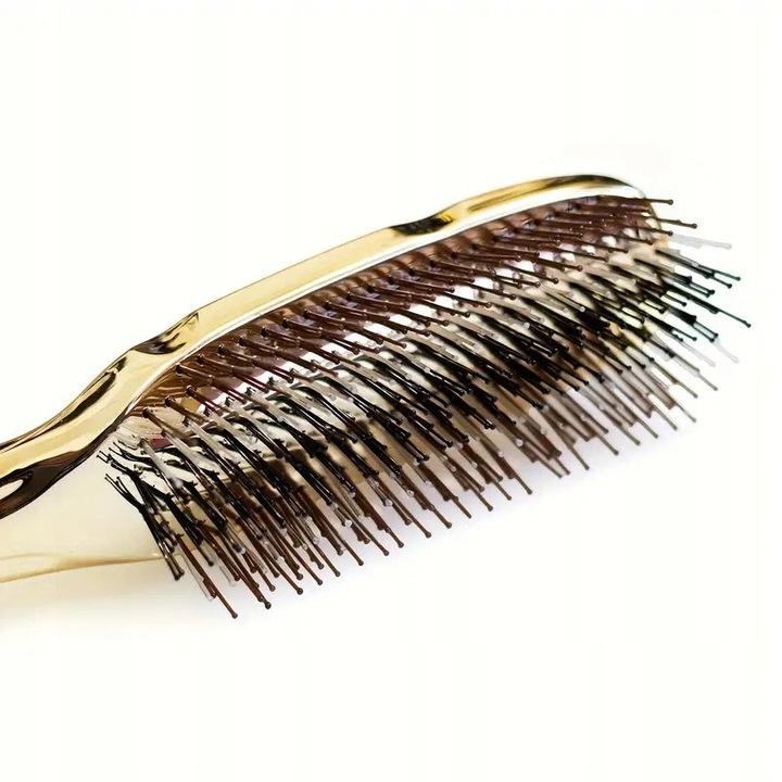 Szczotka Do Włosów I Skóry Głowy Pielęgnująca Scalp Brush Japońska Złota