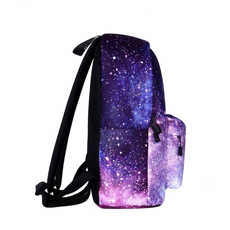 Stylish And Spacious Women Girl Galaxy Starry Backpack For School And Travel