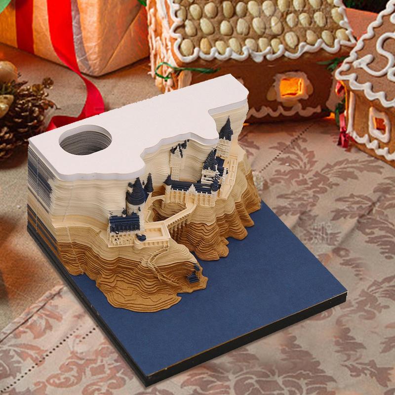 2025 3D Арт Календарь Украшения Бумажная Скульптура Блокнот Бумажная Скульптура Календарь — фото 5