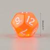 10x Acrylic Dice Transparent 12 Sided Colorful Dice Casino Poker Game Bar Party Crystal Dices Children Board Game Toy