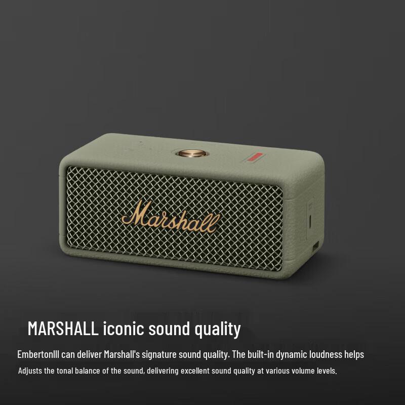 Marshall Emberton III Portable Bluetooth Speaker CN plug (adapter included)