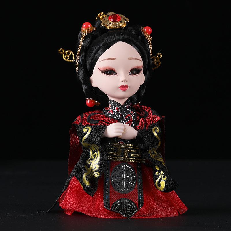 Chinese Opera Character Decoration Silk Doll Peking Opera Mask Doll Chinese Handmade Decorative Gifts Shop decoration Doll