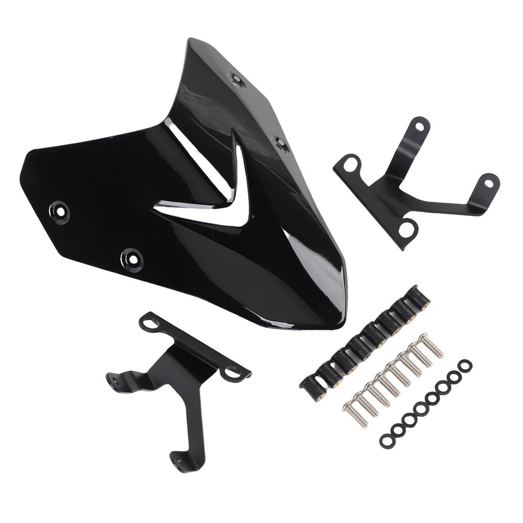 Motorcycle Wind Screen Spoiler High Strength Motorcycle Windscreen Sports Visor with Mounting Bracket Replacement for