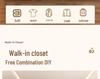 Metal Walk-In Wardrobe: Floor-Standing Clothes Rack, Open Garment and Hat Rack, Bedroom Shelf Assembly