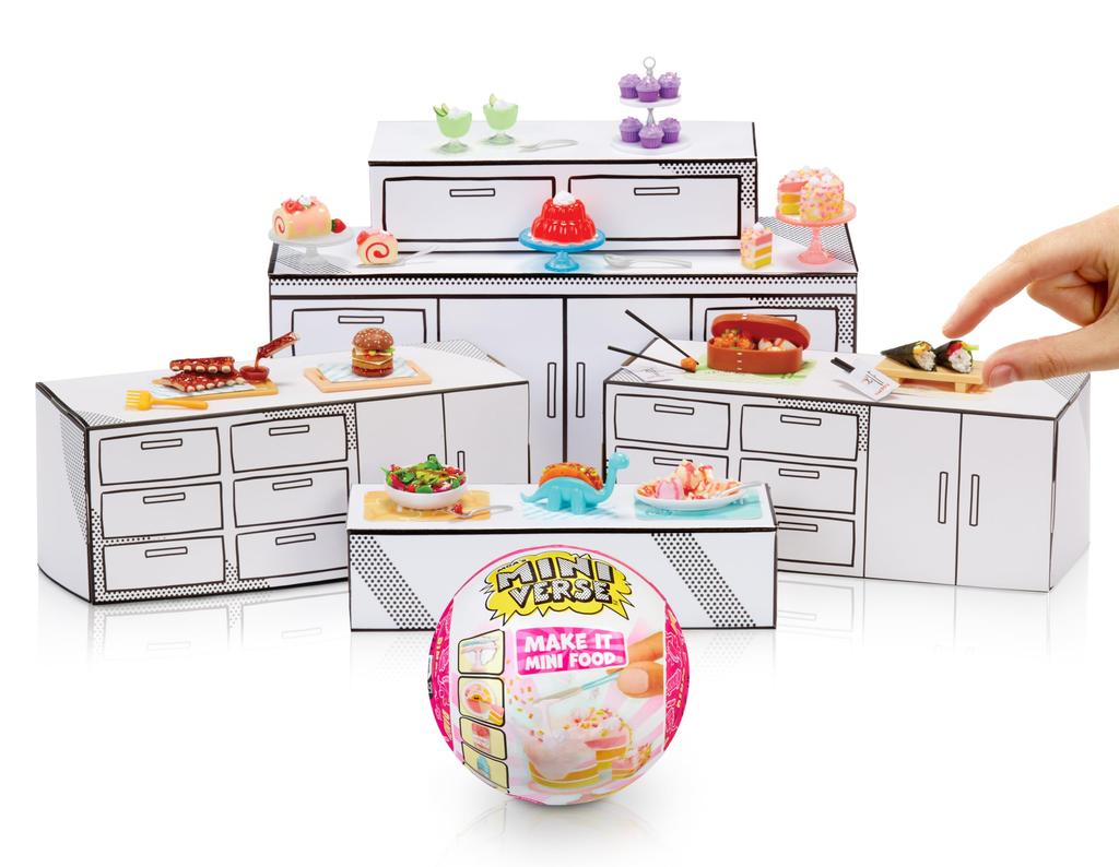 MGAs Miniverse Make It Mini Food Diner Series 3 Mini Samleobjekter, Blindpakket, DIY, Resin Lek, Replika Mat, Ikke-Spiselige Samleobjekter, 8+