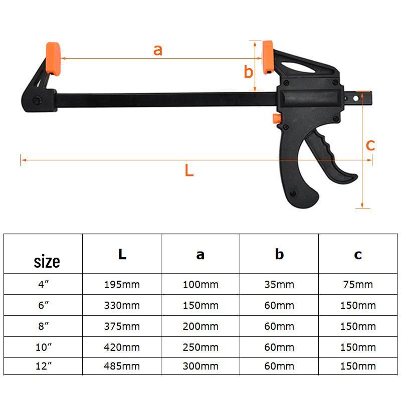 Adjustable C-Type Quick Woodworking Clamp