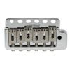 Wilkinson WVP6-SB 10.8mm 5+1 Hole Tremolo Bridge Unit with Stainless Steel Saddles and Full Steel Block for Imported/Japanese Strat Guitars, Chrome