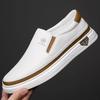 Fashion Versatile Men's Leather Casual Shoes Handmade Slip-On Loafers Comfortable Walking Shoes Outdoor Male Driving Footwear Sneakers
