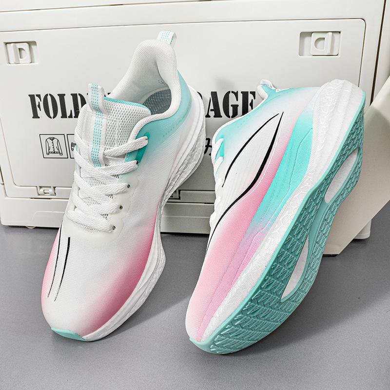 

New men s shoes summer breathable single sports shoes men s non-slip shock absorption lightweight casual soft-soled student running shoes 45