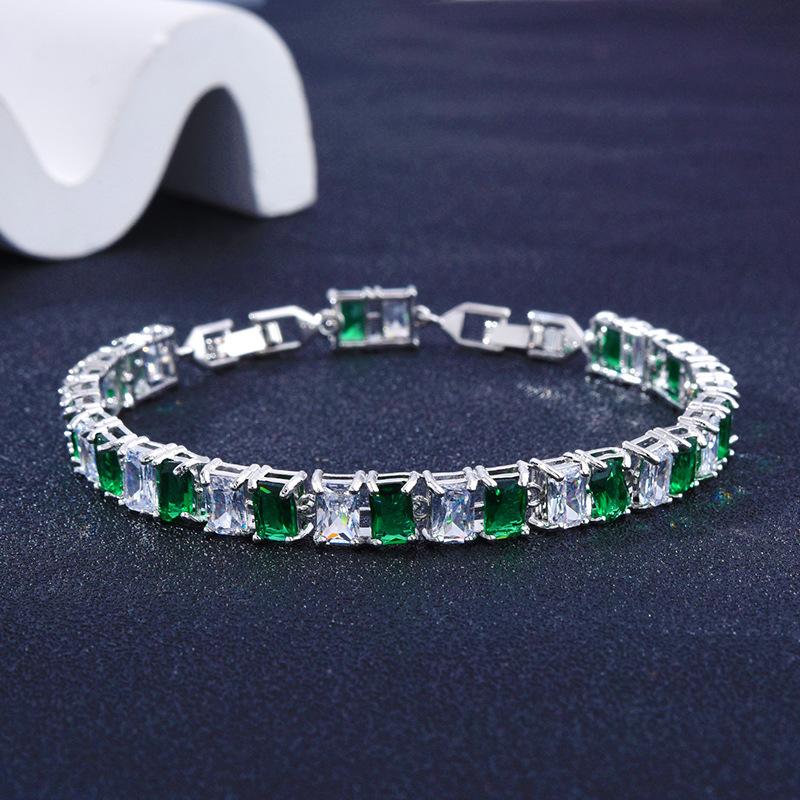 Crystal Zircon Women'S Bracelet, Diamond-Encrusted Bracelet Women, Gift Colored Treasure.
