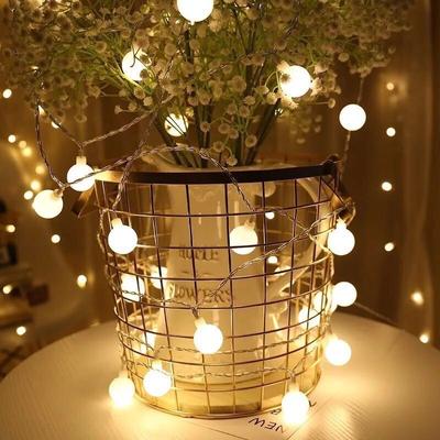 Guirlande lumineuse à LED 1 m, 3 m, 6 m, guirlande féerique, blanc chaud, pour intérieur, Nouvel An, Noël, mariage, vacances, décoration de fête, etc.