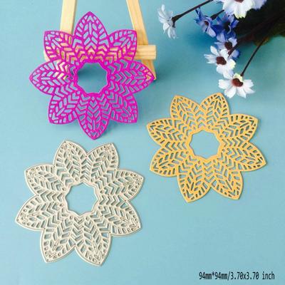 Runde Blume Stanzformen Metallschablone DIY Scrapbooking Album Karte Präge Handwerk Kunst Blütenblatt Rahmen
