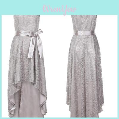 Elegant Womens Lace Long Bridesmaid Dress For Formal Weddings And Cocktail Parties