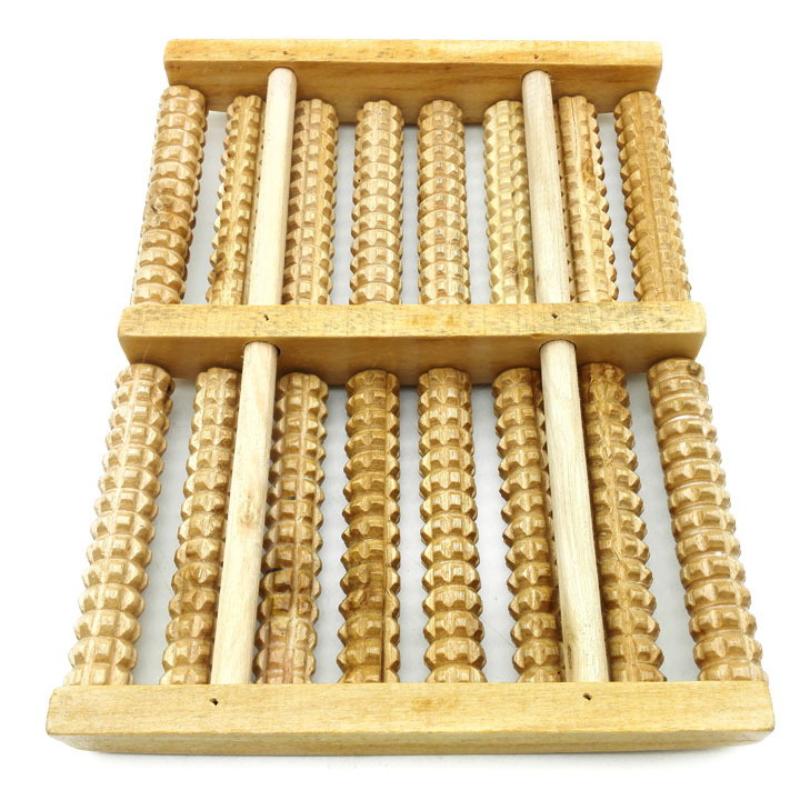 Wooden Foot Massager Roller Reflexology For Stress Fitness Health Care Feet Massage Roller Pain Relief